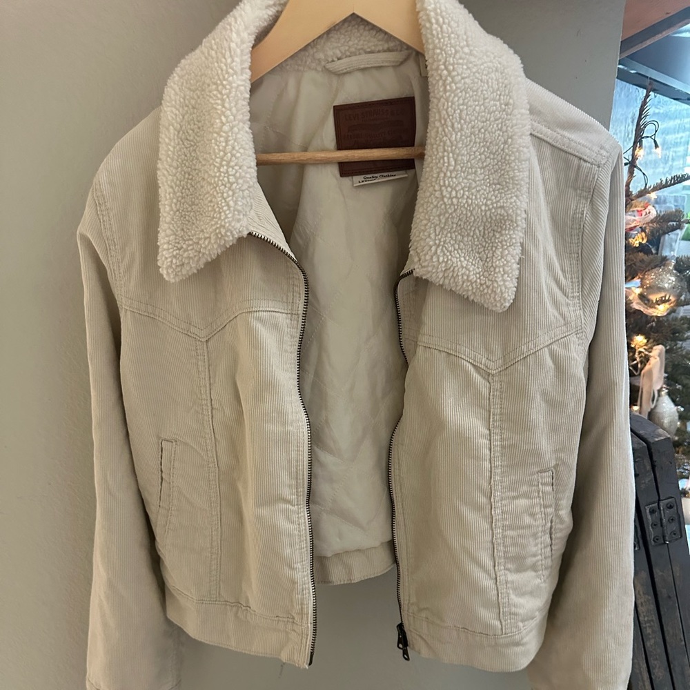 Levi's Beige Teddy Jacket